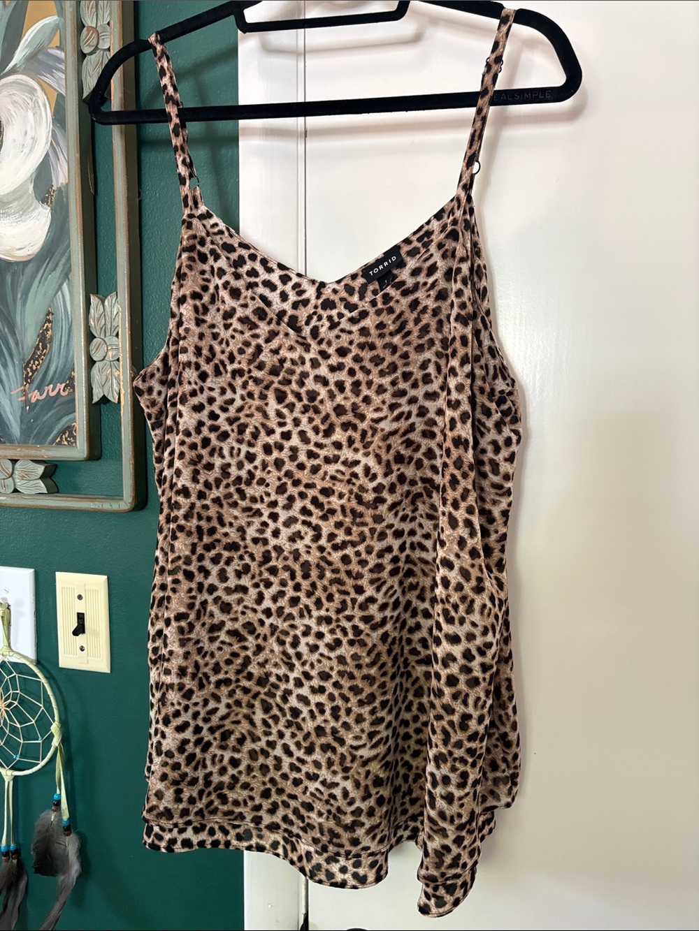 Torrid Leopard Print Slim Cami in Brown